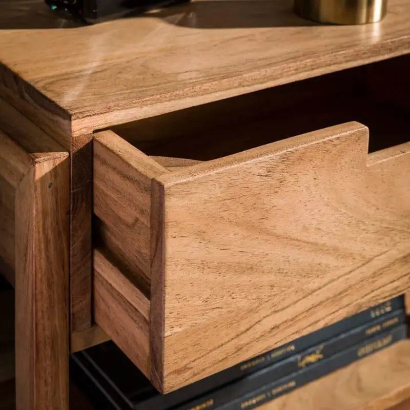 Table De Nuit Suspendue Bois details