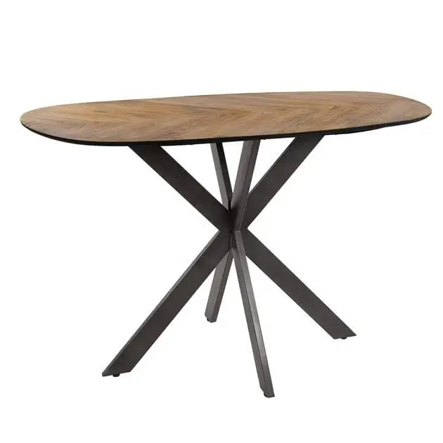 Table Haute Carrée en Teck dans un Intérieur Moderne