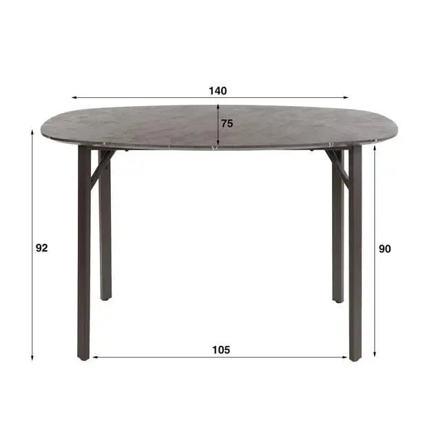 Plateau en Résine de la Table Haute Noir