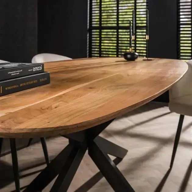 Table de Salle a Manger en Acacia vue coté