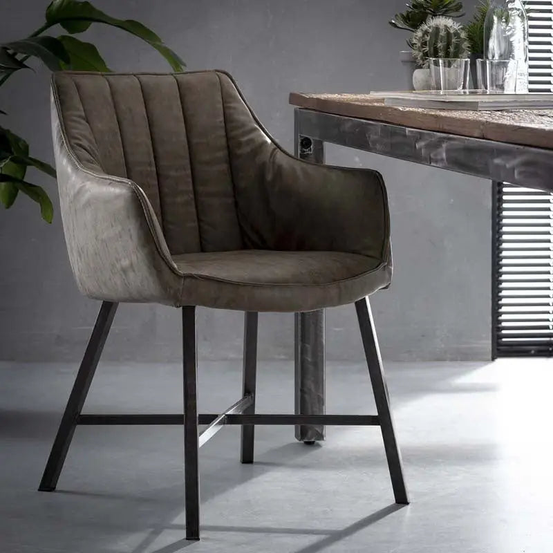 Fauteuil Design Tissu Et Métal Lot De 2