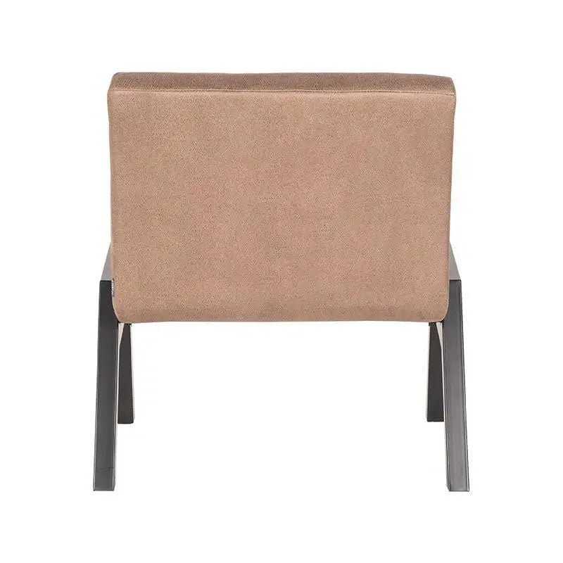 Chaise industrielle droite en tissu et métal lyadesign 