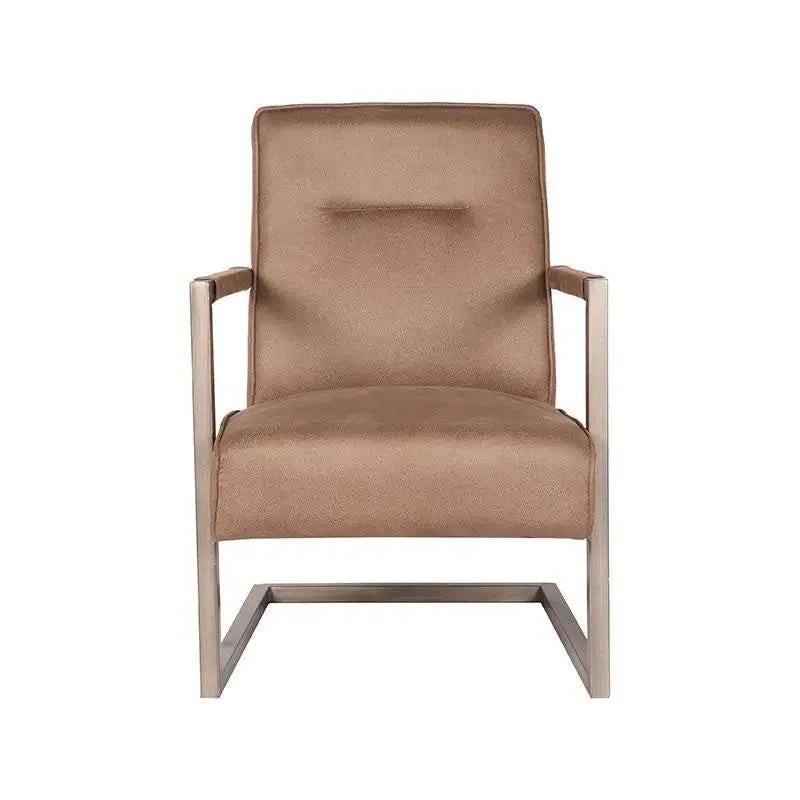 Chaise Industrielle en tissu microfibre avec accoudoirs lyadesign 