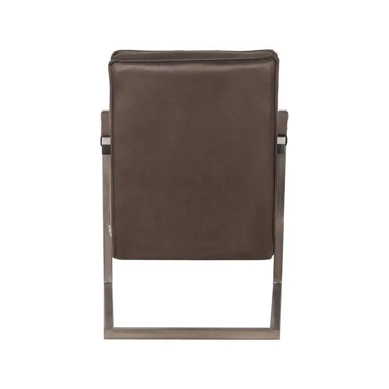 Chaise Industrielle en tissu microfibre avec accoudoirs lyadesign 