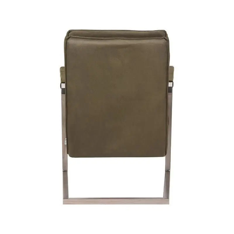 Chaise Industrielle en tissu microfibre avec accoudoirs lyadesign 