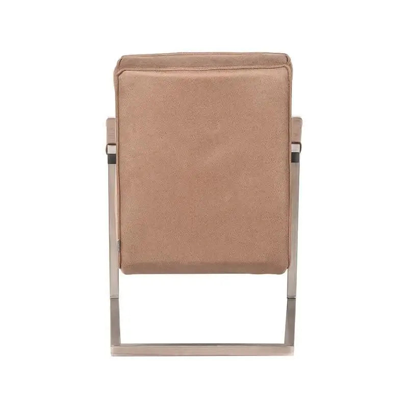 Chaise Industrielle en tissu microfibre avec accoudoirs lyadesign 