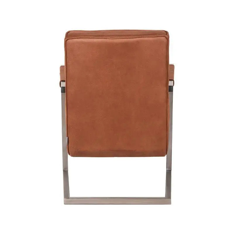 Chaise Industrielle en tissu microfibre avec accoudoirs lyadesign 