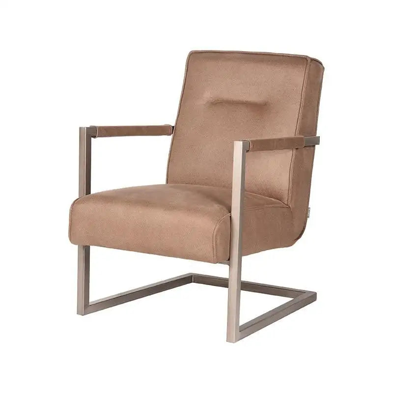 Chaise Industrielle en tissu microfibre avec accoudoirs lyadesign Pierre 