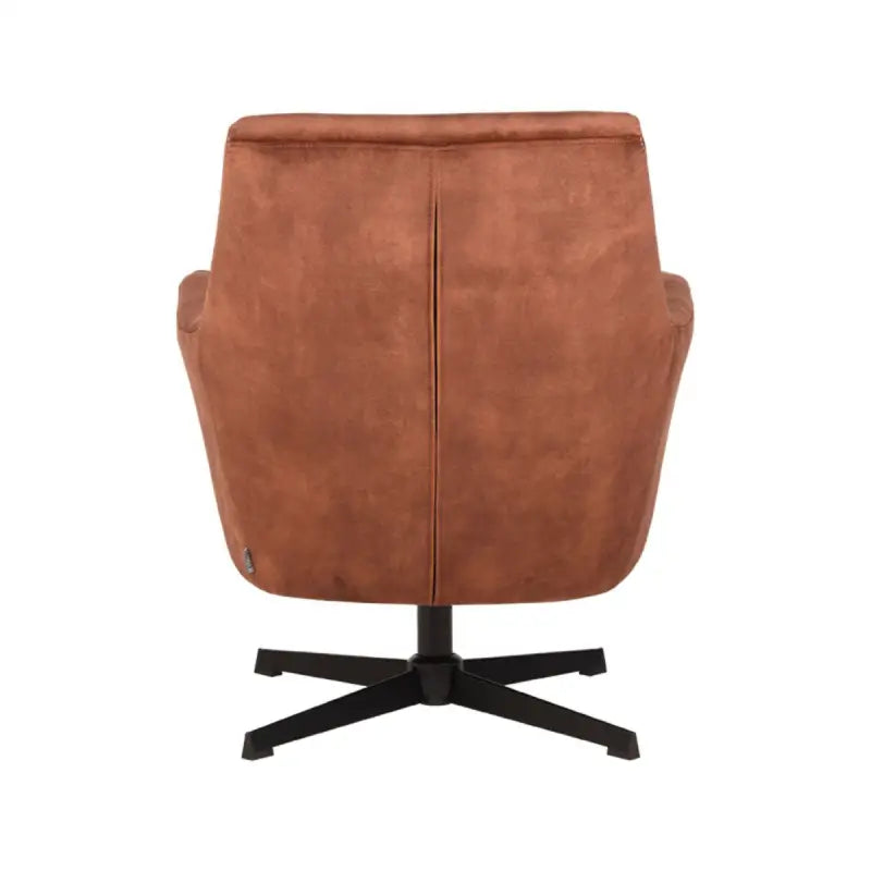 Chaise Industrielle en velours avec accoudoirs lyadesign 