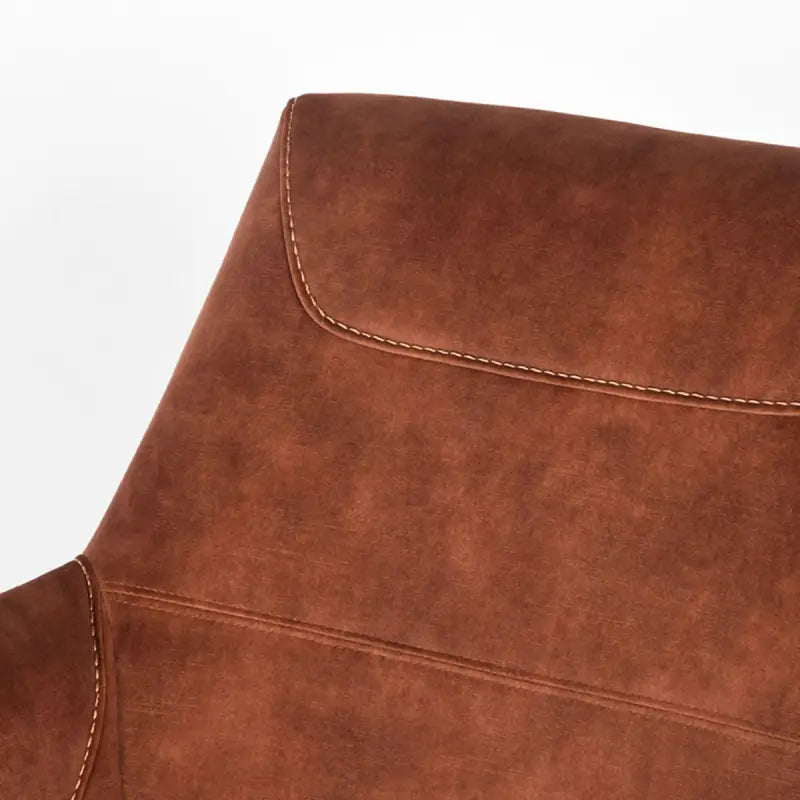 Chaise Industrielle en velours avec accoudoirs lyadesign 