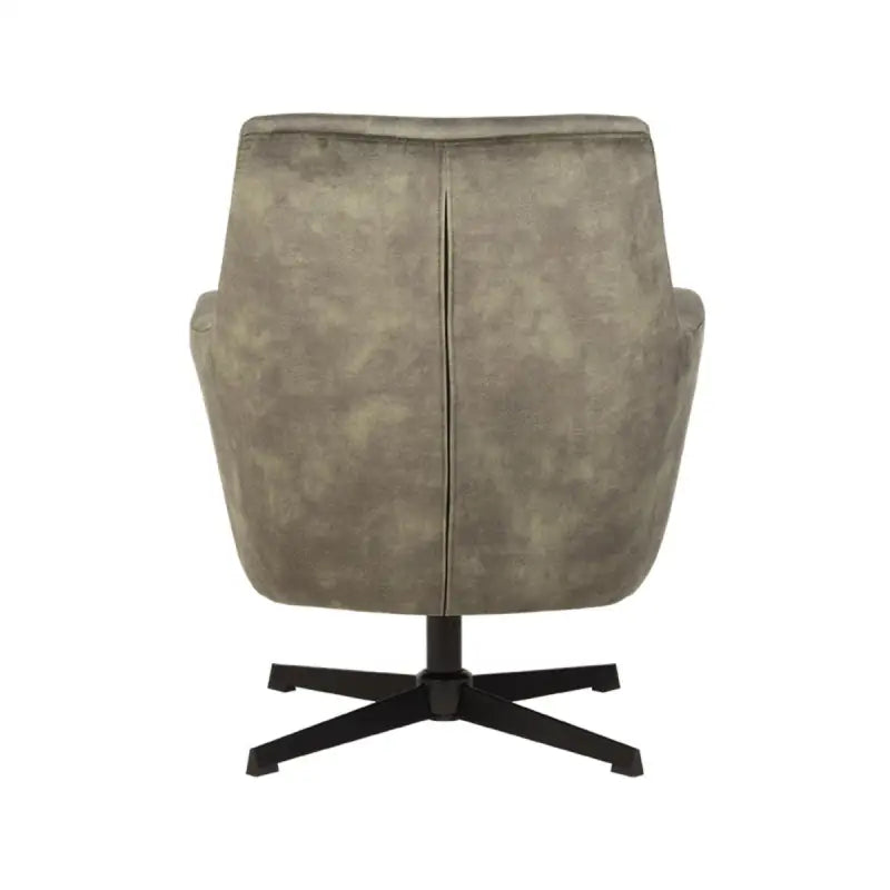 Chaise Industrielle en velours avec accoudoirs lyadesign 