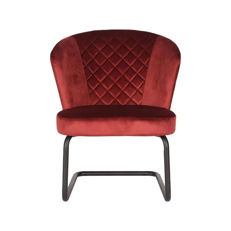 Chaise Industrielle ronde en velours lyadesign 