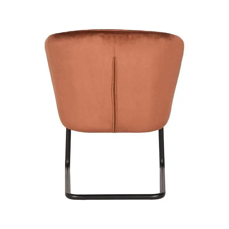 Chaise Industrielle ronde en velours lyadesign 