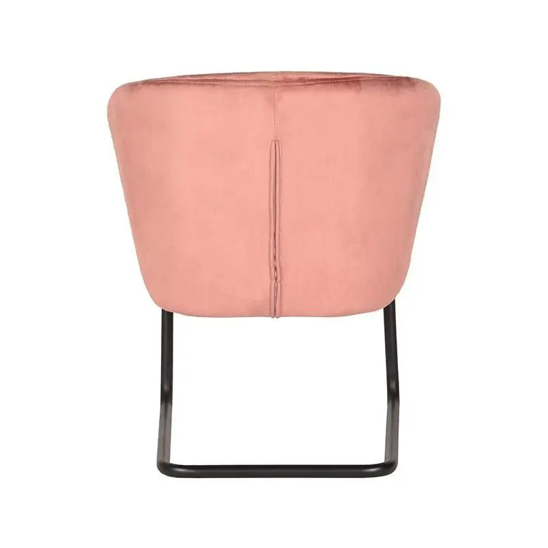 Chaise Industrielle ronde en velours lyadesign 