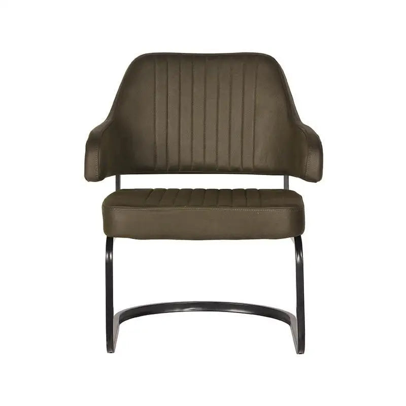 Chaise industrielle ronde sur pieds métal lyadesign 