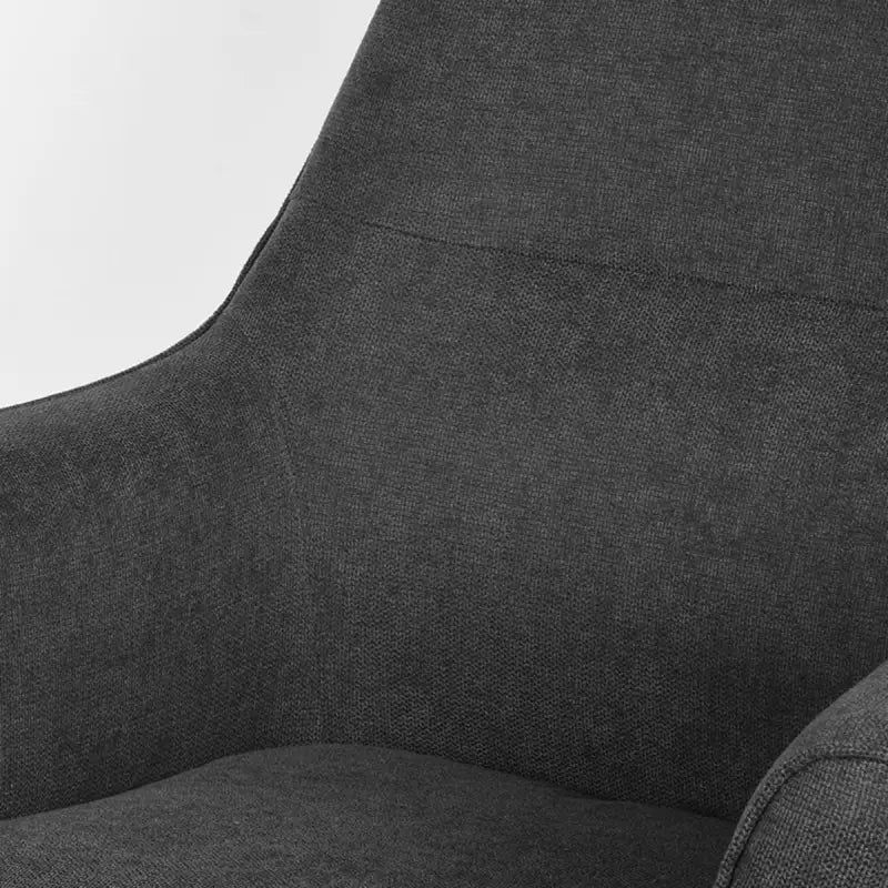 Chaise Industrielle rotative en tissu avec accoudoirs lyadesign 