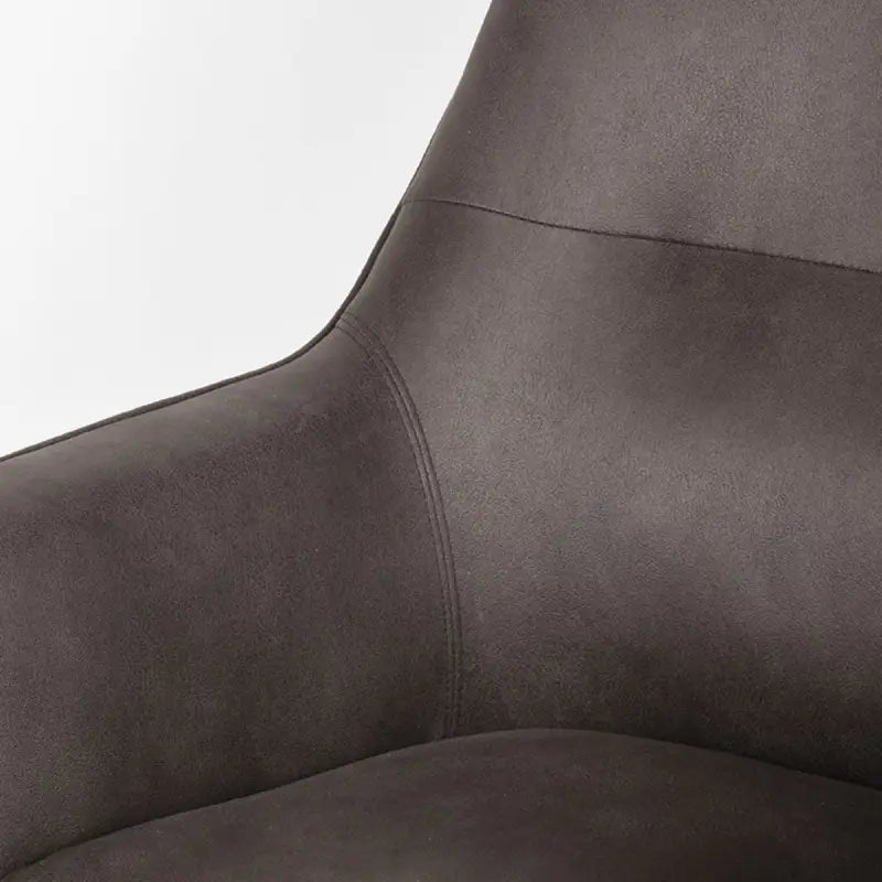 Chaise Industrielle rotative en tissu avec accoudoirs lyadesign 