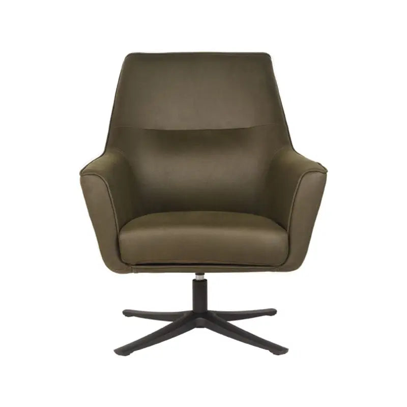 Chaise Industrielle rotative en tissu avec accoudoirs lyadesign 