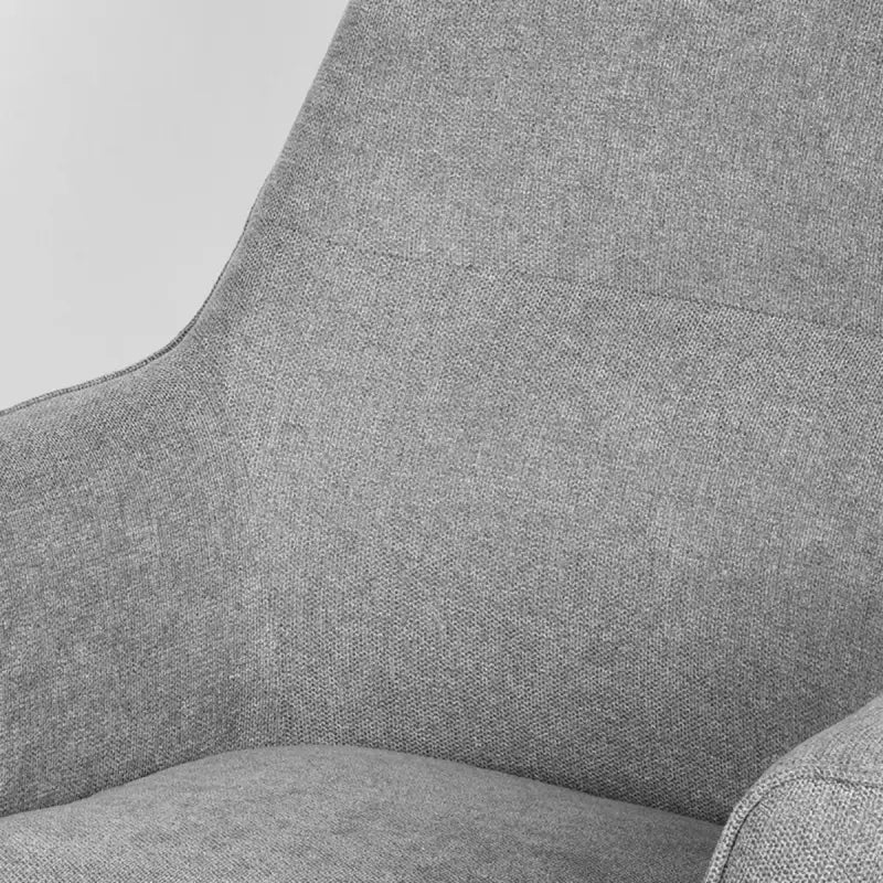 Chaise Industrielle rotative en tissu avec accoudoirs lyadesign 