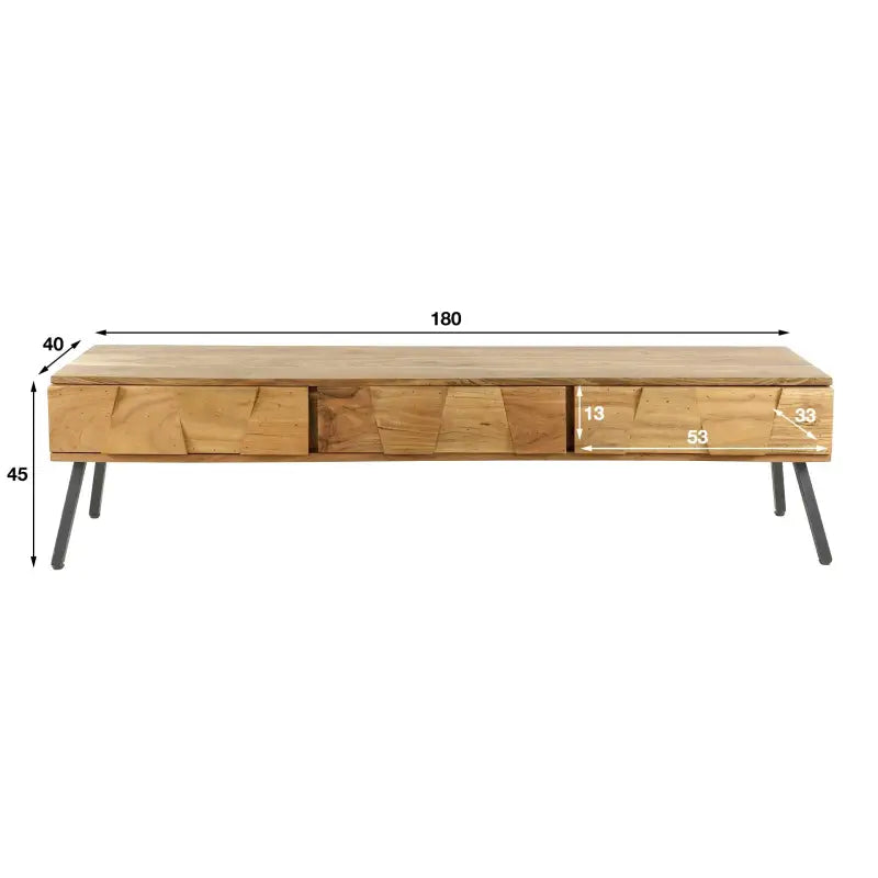 Meuble TV Industriel Bois lyadesign