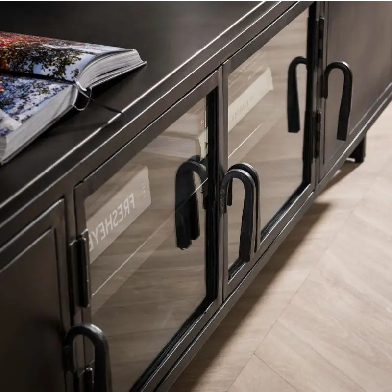 Meuble TV Industriel Metal Noir lyadesign 