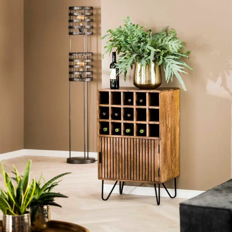 Range Bouteilles Bois Manguier