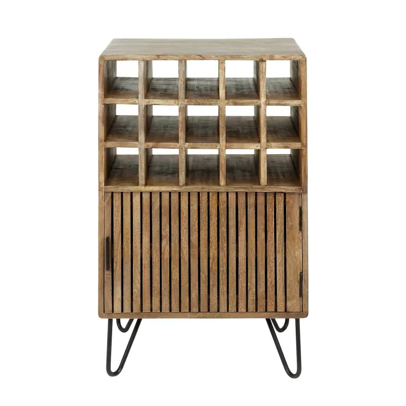 cave Vin  Bois Manguier Sablé lyadesign 