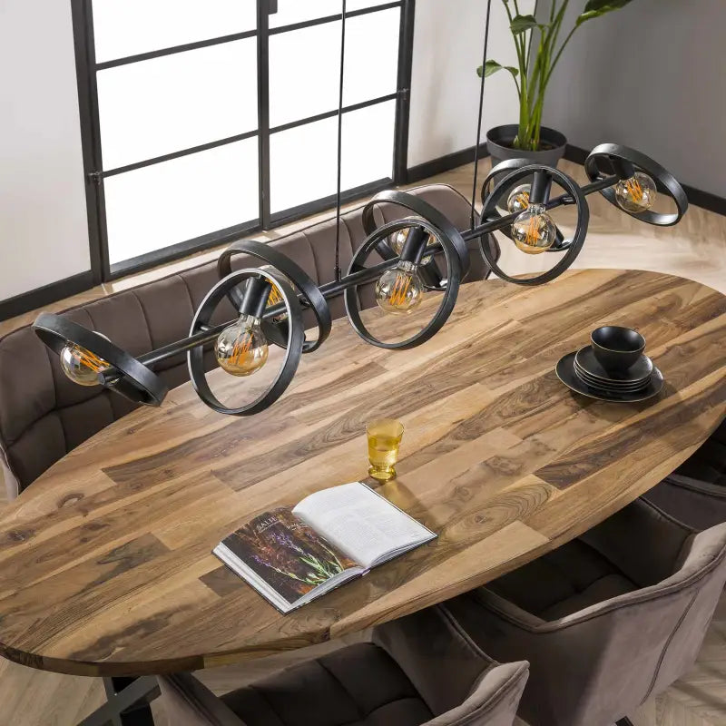 Suspension Industrielle 8 lampe