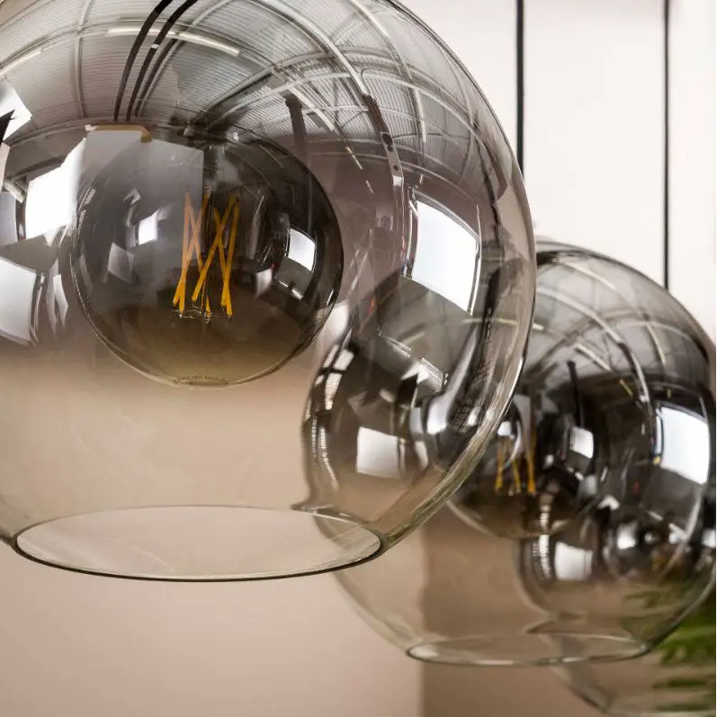 Suspension Vintage En Verre 3 Lampes lyadesign 