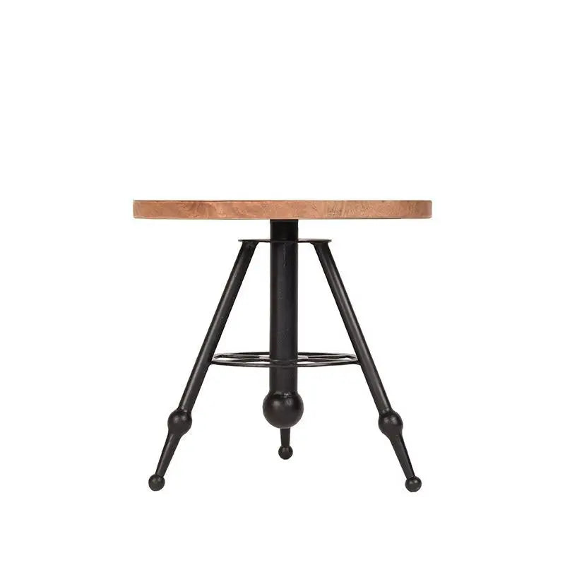 Table Basse Industrielle Ronde Trépied Métal 45x45 lyadesign 