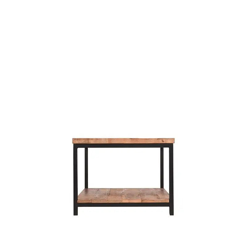 Table Basse Industrielle Rectangulaire Deux Plateaux 90x60 lyadesign 