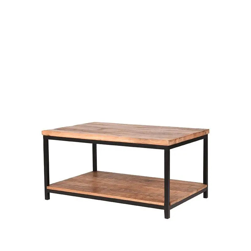Table Basse Industrielle Deux Plateaux
