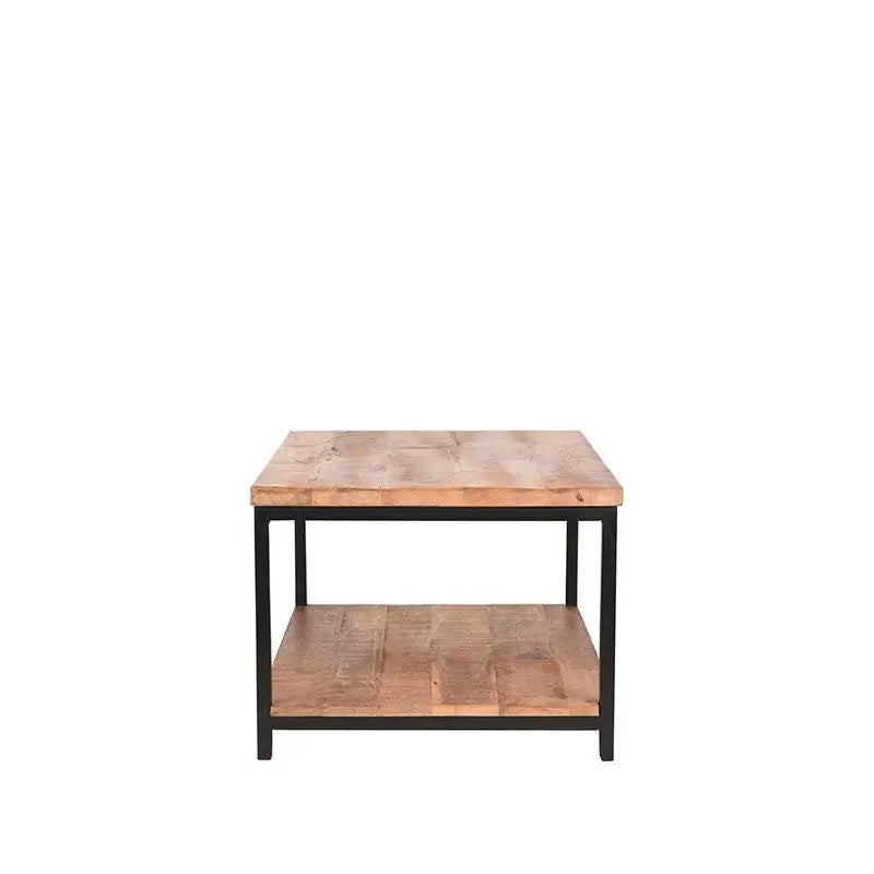 Table Basse Industrielle Rectangulaire Deux Plateaux 90x60 lyadesign 