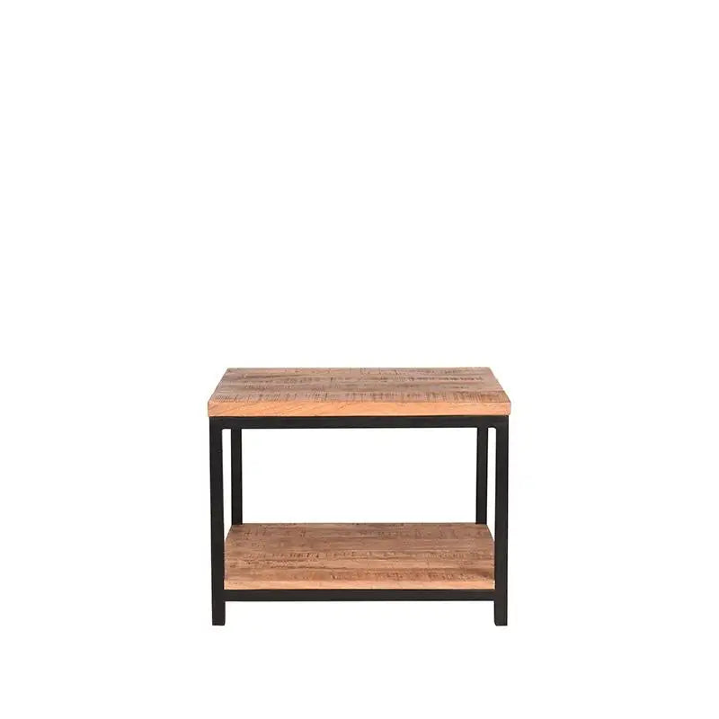 Table Basse Industrielle Deux Plateaux 60x60 lyadesign 