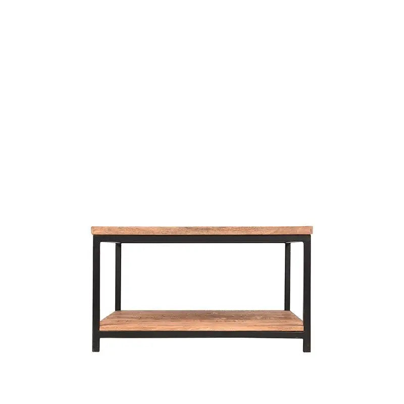 Table Basse Industrielle Deux Plateaux 80x80 lyadesign 