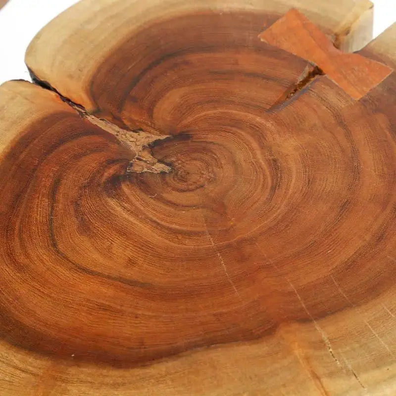 Table d'appoint industrielle Bois recyclé tronc d'acacia lyadesign 
