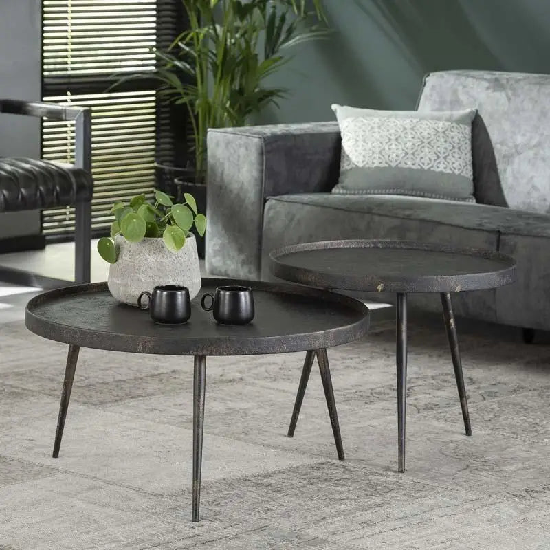 Table d'appoint Ronde Industrielle
