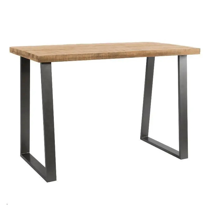 Table de bar mange-debout industriel en bois de manguier et métal acier  135cm lucknow Couleur bois naturel Pier Import